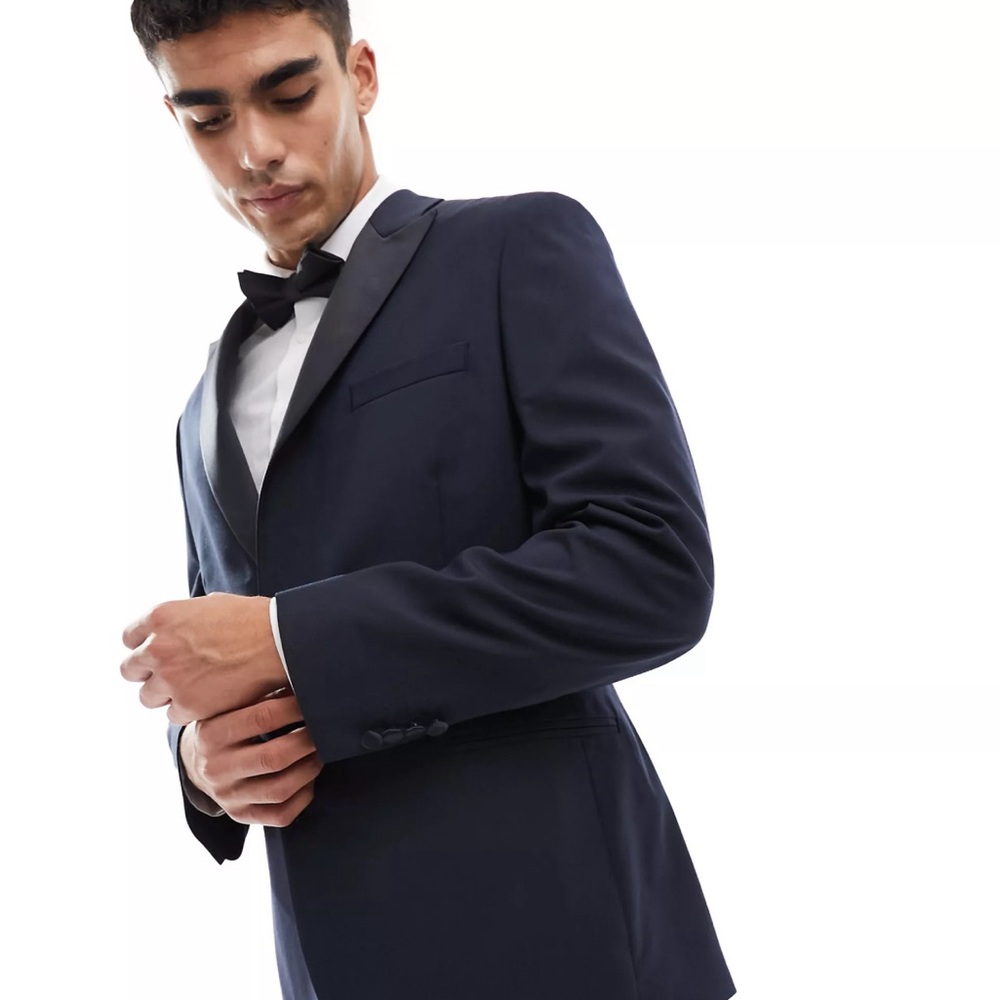ASOS NAVY TUXEDO 42R